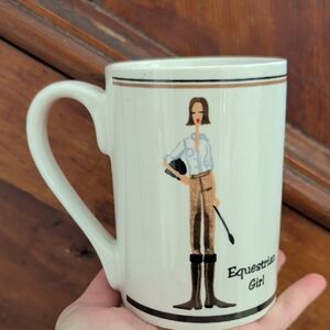 Equestrian Girl White Mug